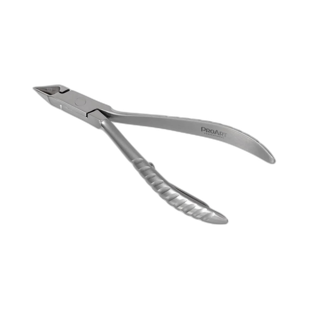 Alicate de unhas Proart ADU01B com marca gravada no cabo e lâmina afiada